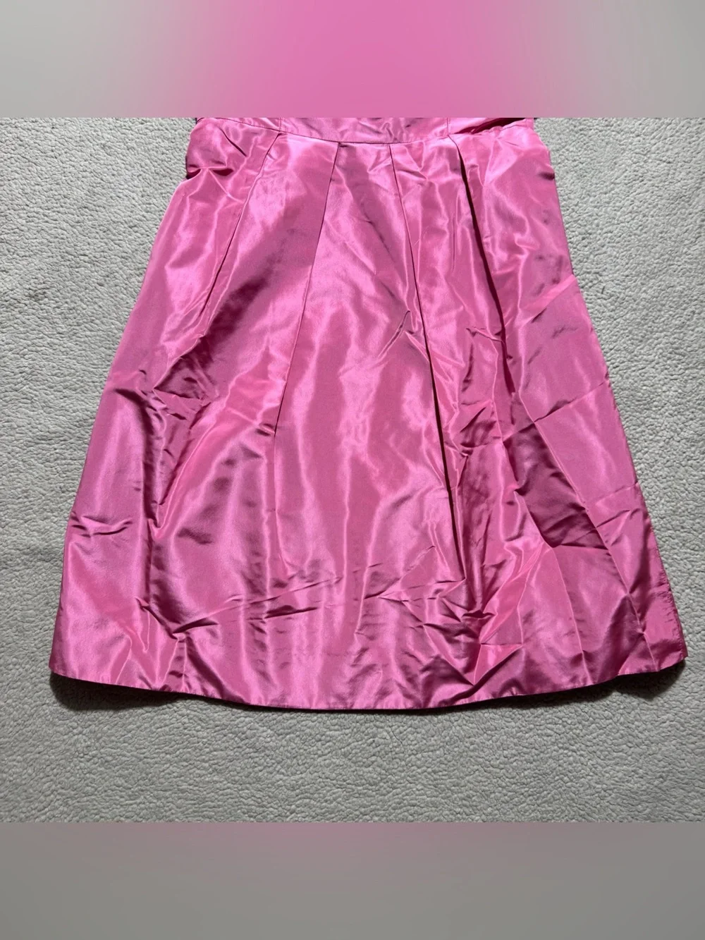 J Crew Dress‎ Womens 2P Petite Pink Mini Strapless Lined 100% Silk Back Zip